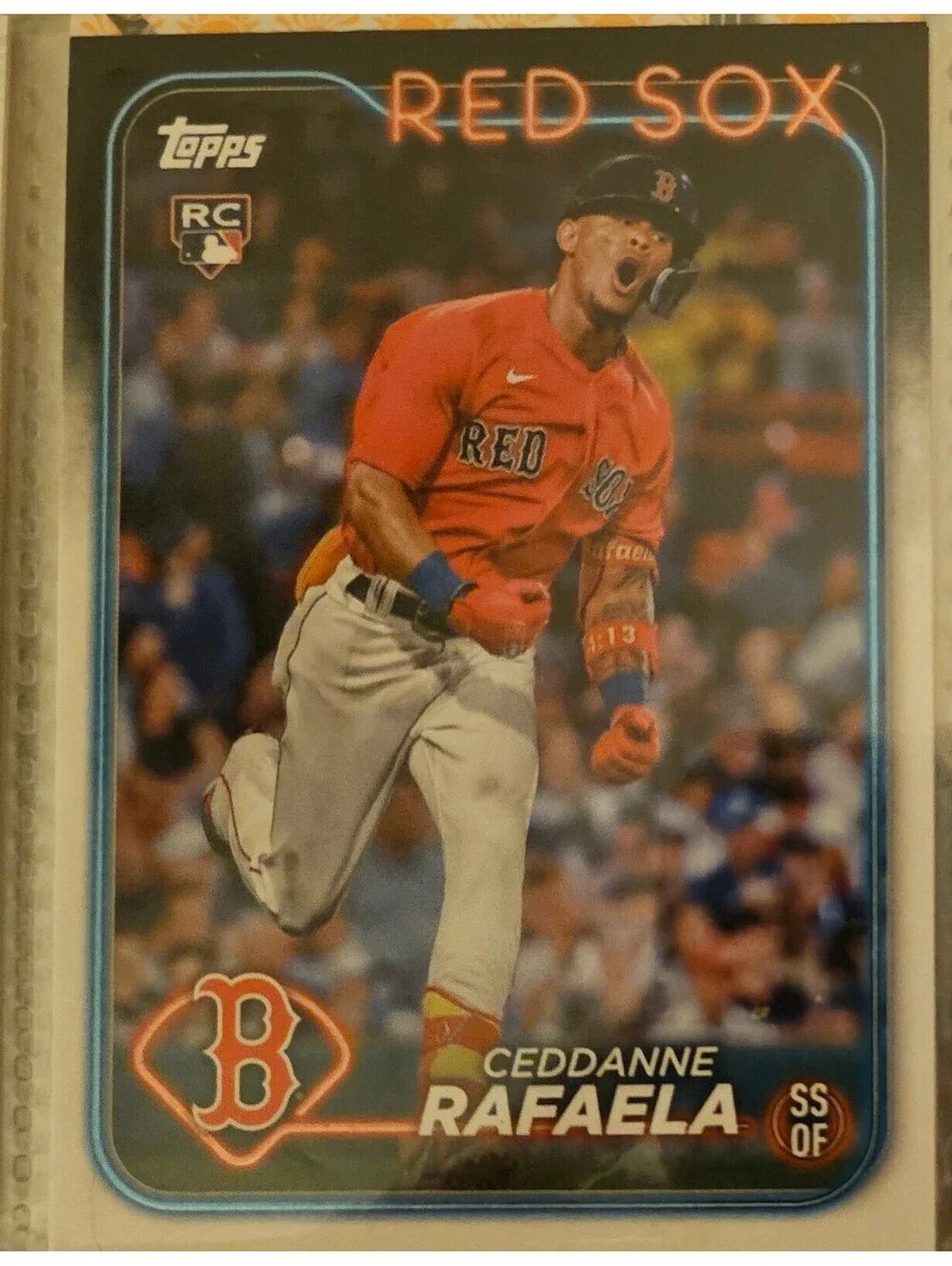 2024 Topps Baseball #313 Ceddanne Rafaela (RC) Rookie - Boston Red Sox